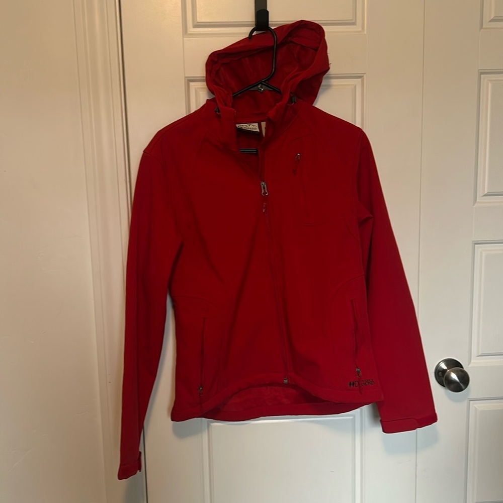 Double Black Diamond cherry red jacket